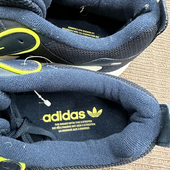 Adidas Originals EQT Gazelle Shoes Men 10 Navy/Blue Neon Volt. - Picture 5 of 8